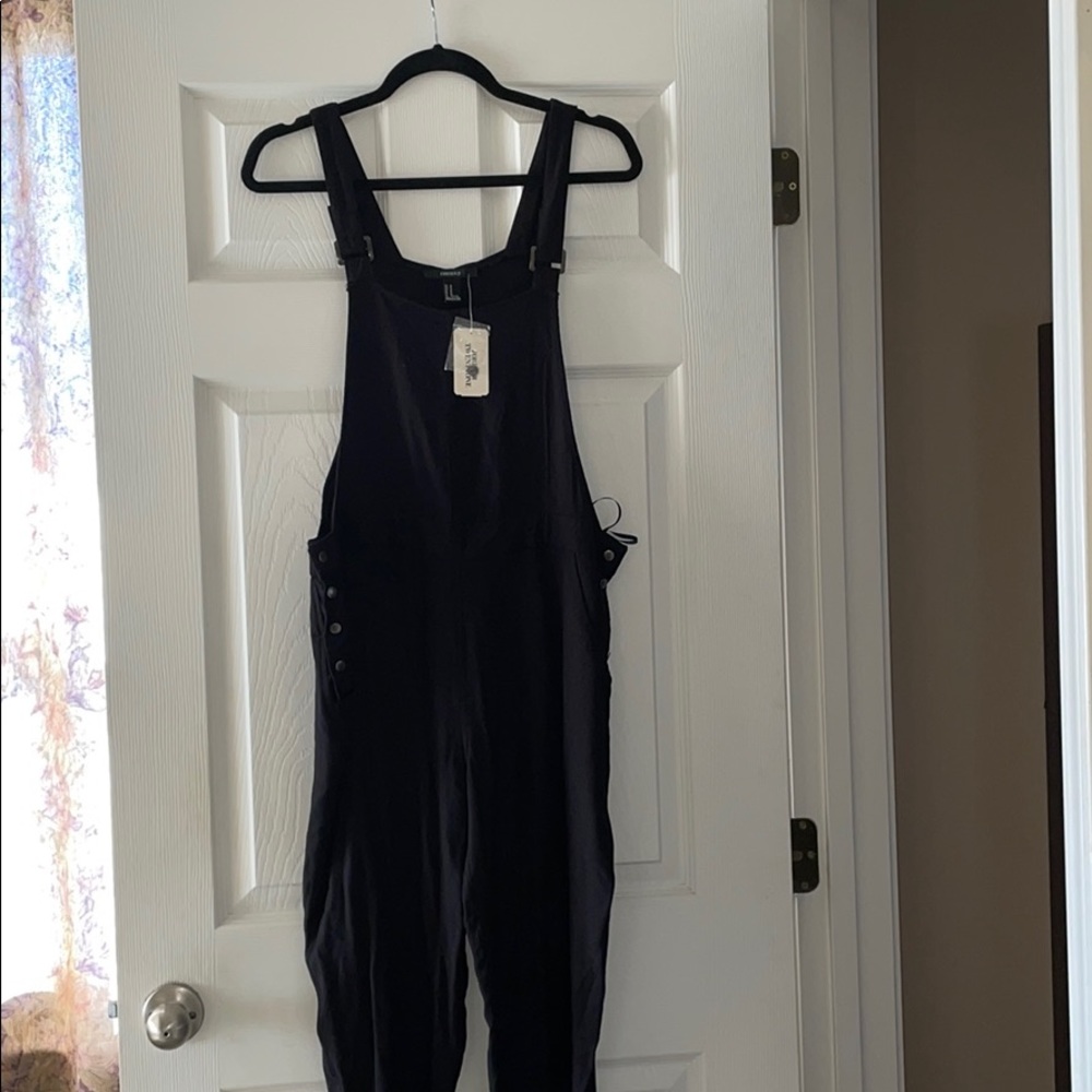 Black overalls